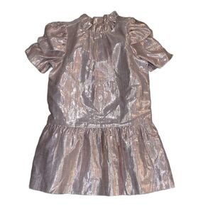 Janie And Jack Shimmering Metallic Dress